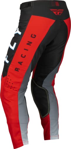 Pantalones Fly Racing 2023 Adult Kinetic Kore (Rojo/Gris, - Imagen 3