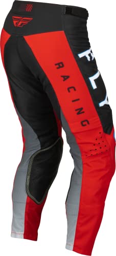 Pantalones Fly Racing 2023 Adult Kinetic Kore (Rojo/Gris, - Imagen 4