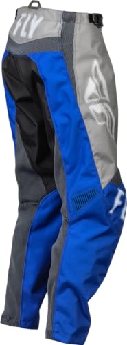 Pantalones Fly Racing 2023 Juvenil F-16 (Gris/Azul, 26) - Imagen 4
