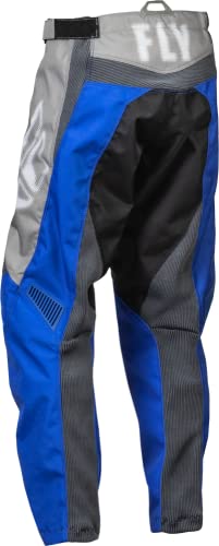 Pantalones Fly Racing 2023 Juvenil F-16 (Gris/Azul, 26) - Imagen 3