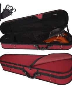 Estuche rígido para violín de tamaño completo 4/4, forma