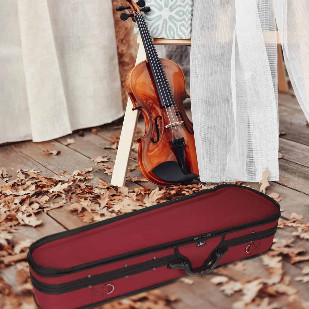 Estuche rígido para violín de tamaño completo 4/4, forma - Imagen 9