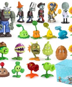 JHESAO 22 PCS Plants PVZ Set de Juguetes Figuras de Zombies