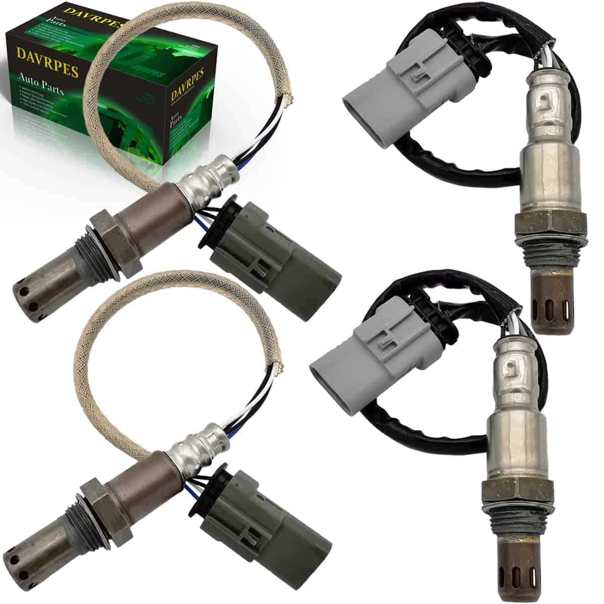 DAVRPES 4PCS 234-4940 234-4974 Sensor de Oxígeno Abajo y