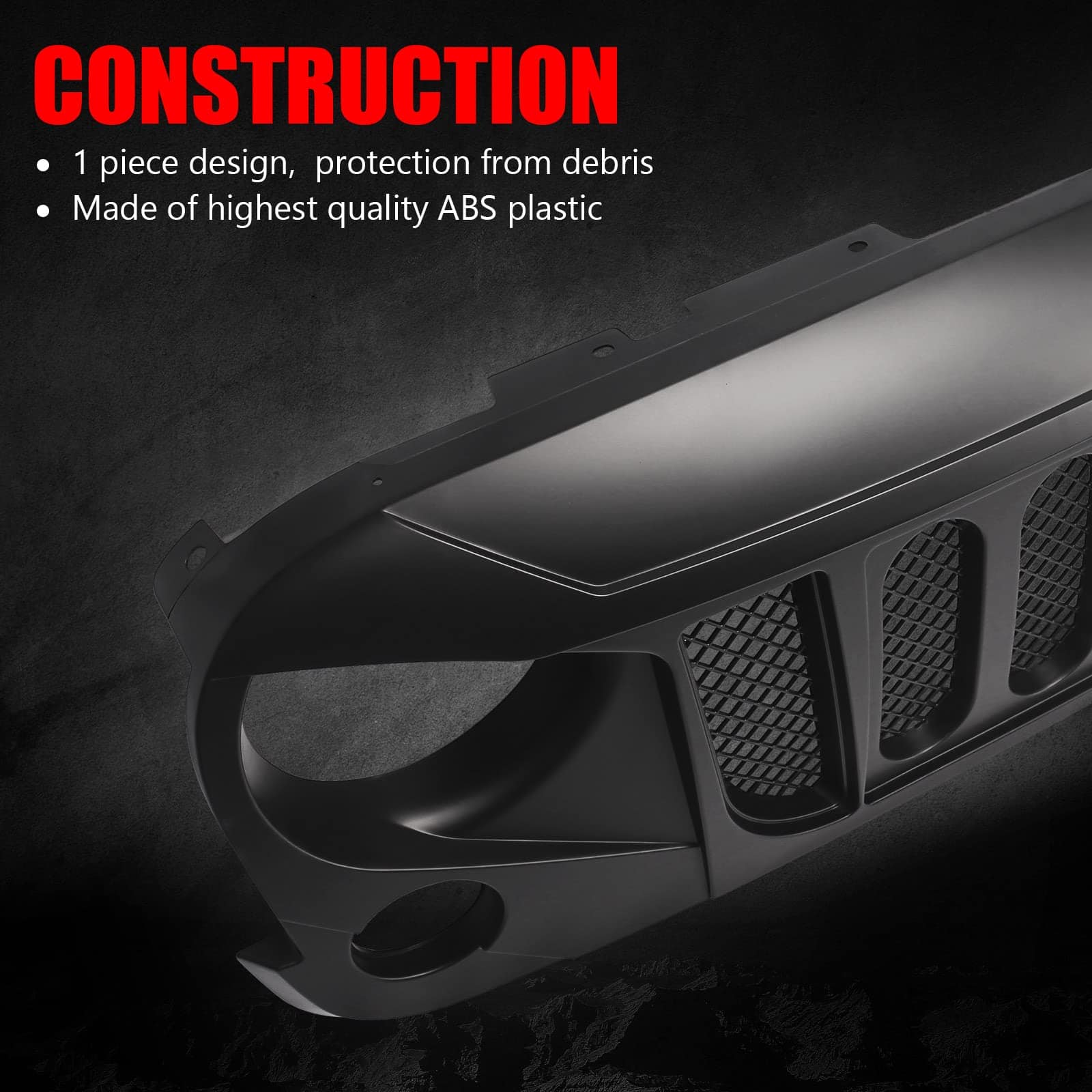 Rejilla Delantera DKMGHT con Rejilla de Malla Color Negro - Imagen 3