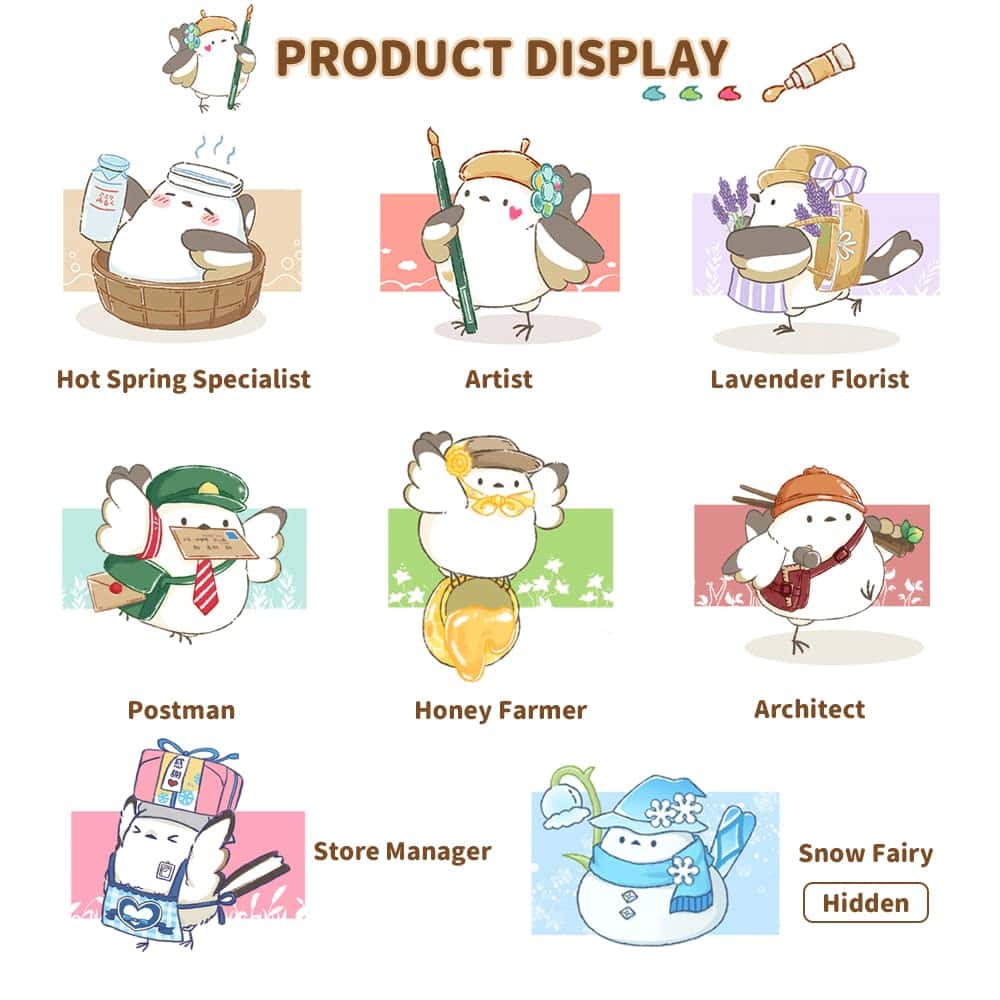 Serie BEEMAI Shimaenaga Sayuri 8PCs (Conjunto Completo) - Imagen 3