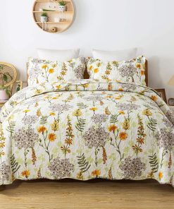 Juego de Edredón Travan de 3 Piezas Edredón Acolchado