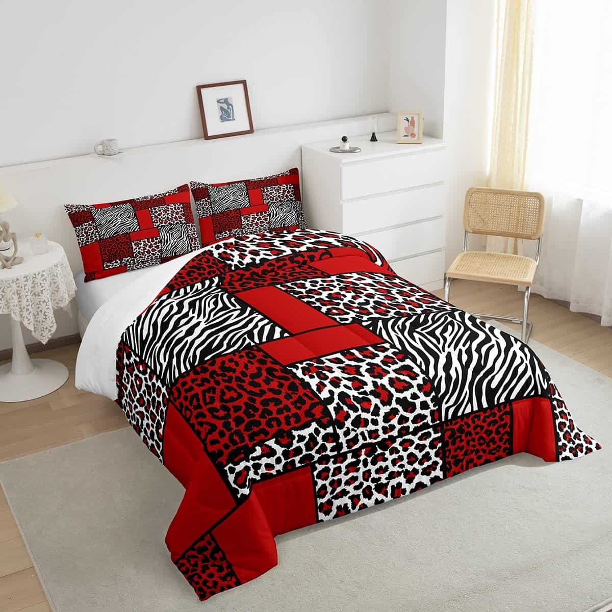 Juego de edredón Manfei Zebra Skin Stripes Queen, Juego de - Imagen 5