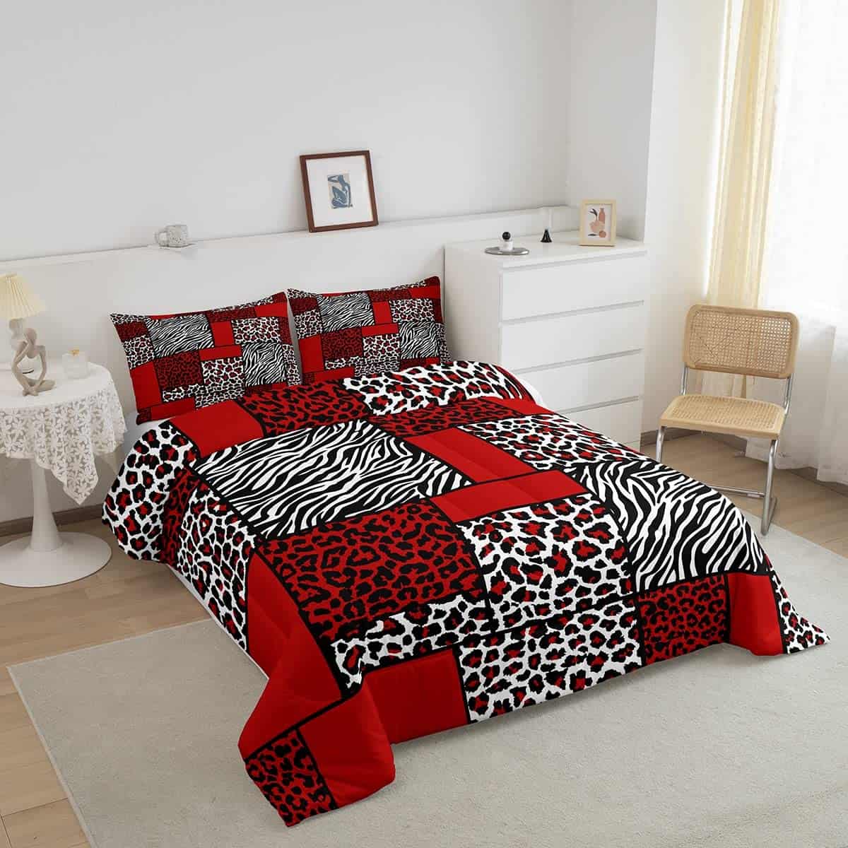 Juego de edredón Manfei Zebra Skin Stripes Queen, Juego de - Imagen 3