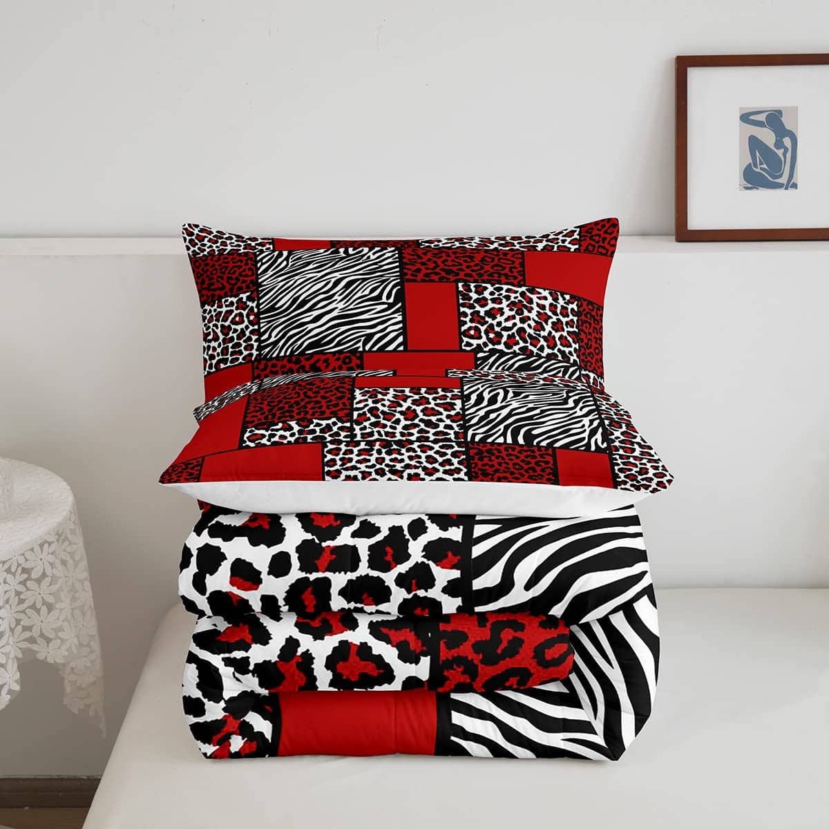 Juego de edredón Manfei Zebra Skin Stripes Queen, Juego de - Imagen 6