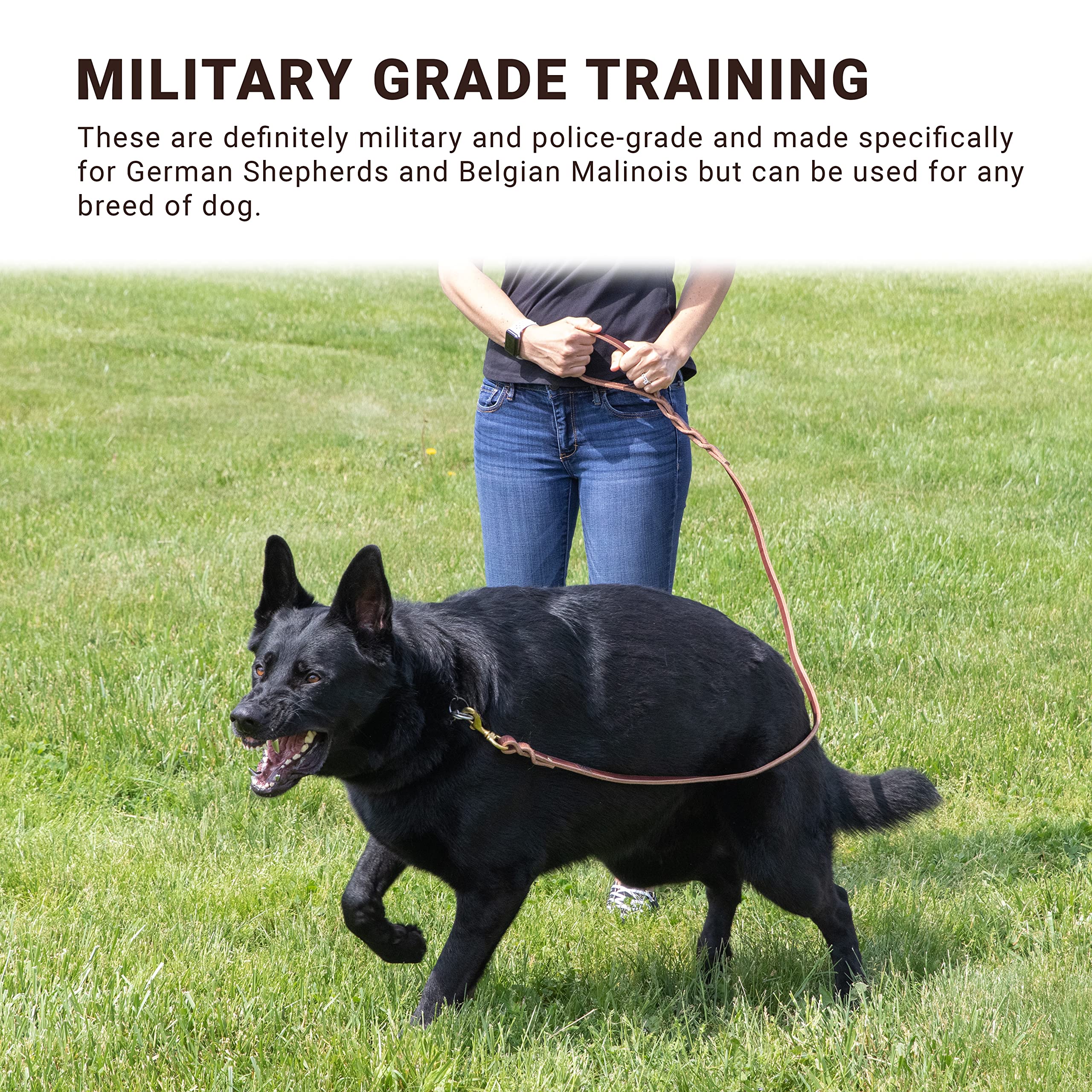 Correa Larga para Paseos Libres o Caminar Suelto de Cuero - Imagen 7