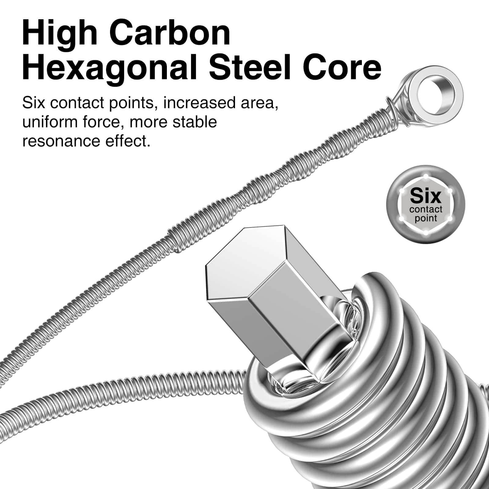 Cuerdas de Guitarra Eléctrica POGOLAB - Set de 6 Cuerdas - - Imagen 5