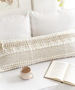 Funda de Almohada Reversible Boho Cream para Almohada
