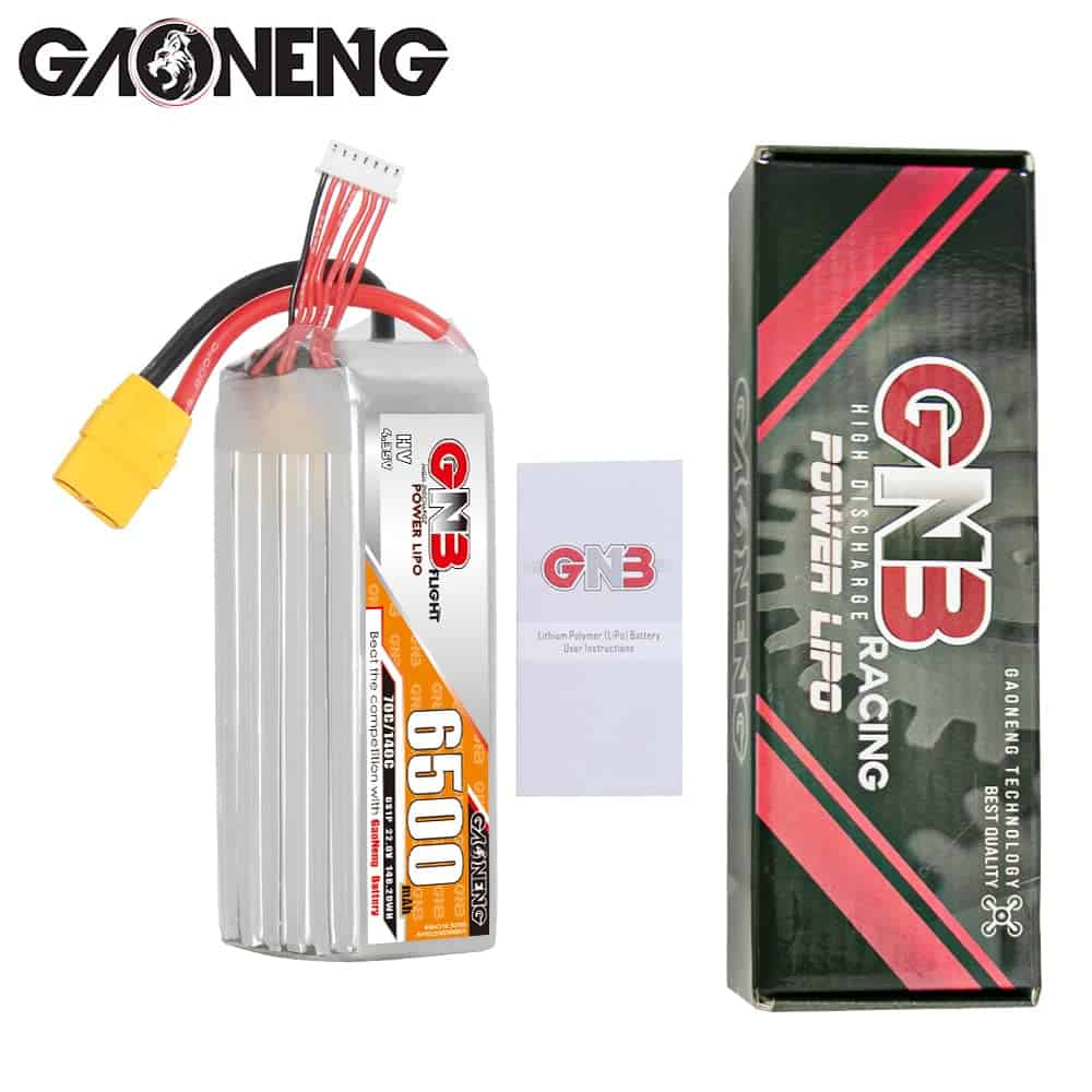 Batería LiPo GAONENG GNB 6S LiHV 6500mAh 22.8V 70C 140C con - Imagen 7