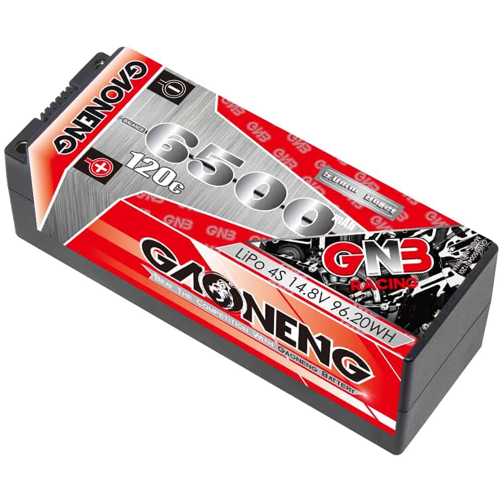 Batería de LiPo GAONENG GNB 4S 6500mAh 4S2P 14.8V 120C 5mm