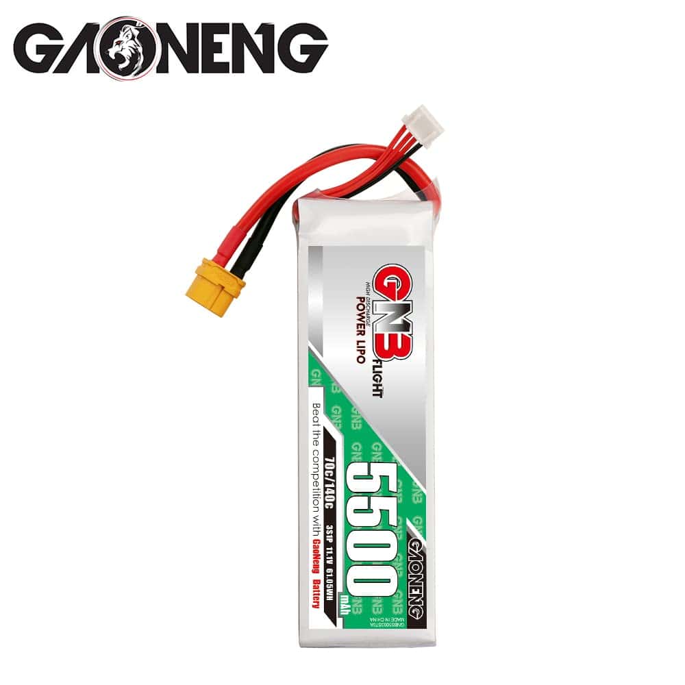 Batería LiPo GAONENG GNB 3S 11.1V 5500mAh 70C 140C XT60 - Imagen 3