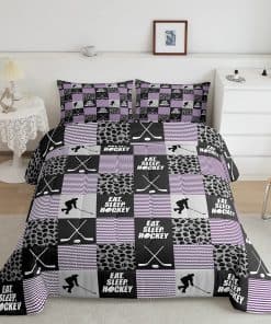 Set de Ropa de Cama de Hockey para Niñas, Twin, Estilo