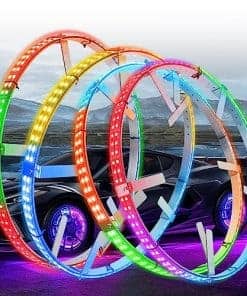 Luces de Anillo de Rueda Ajustables de 14"-18" de 2 Filas