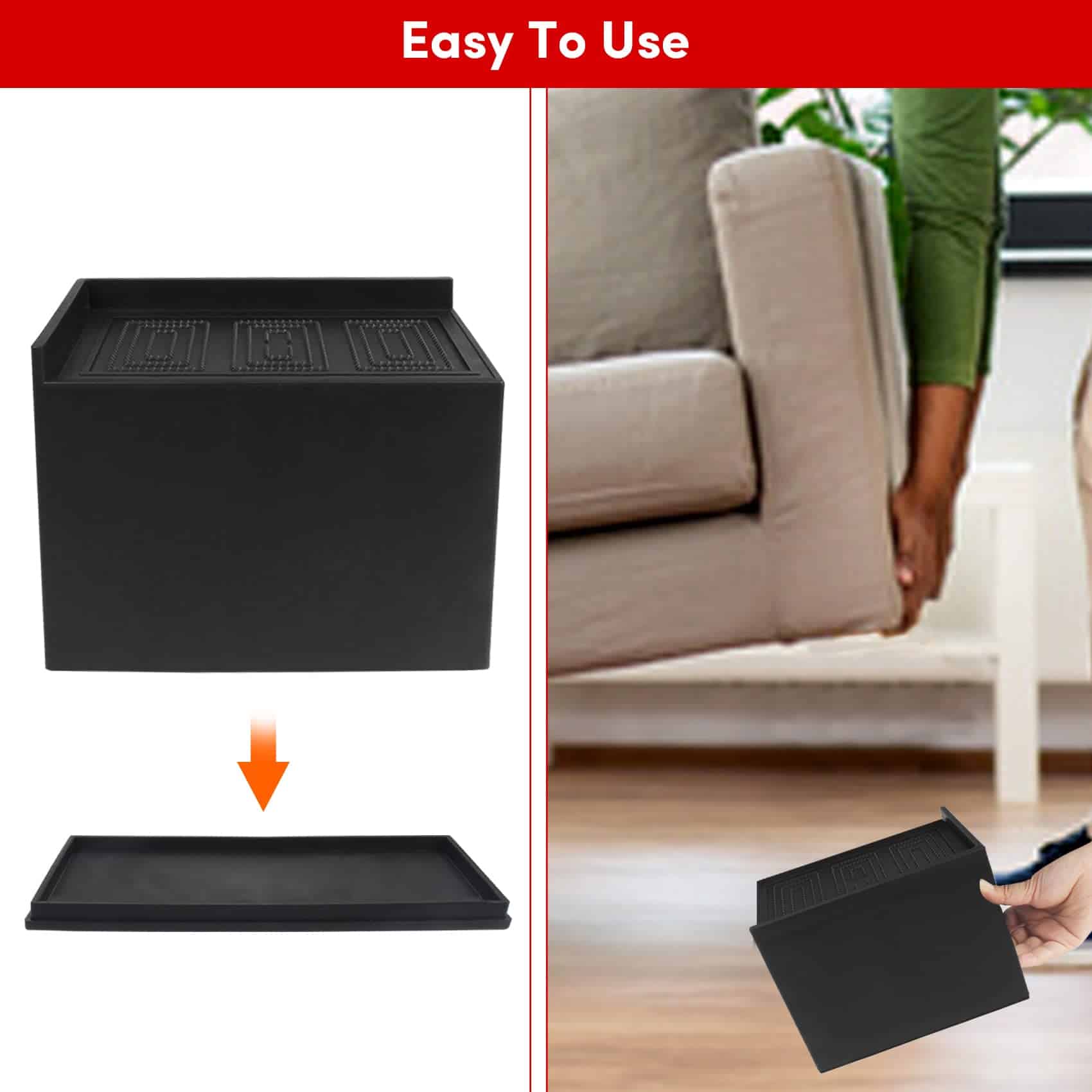 Risers para Cama de 5 Pulgadas de Alta Resistencia, Paquete - Imagen 8