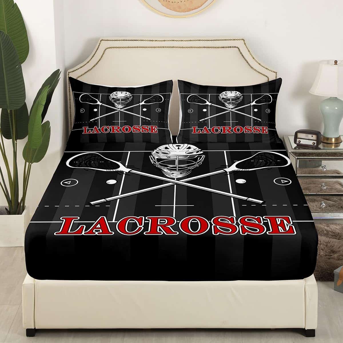 Juego de sábanas ajustadas de Lacrosse para cama Twin, - Imagen 4