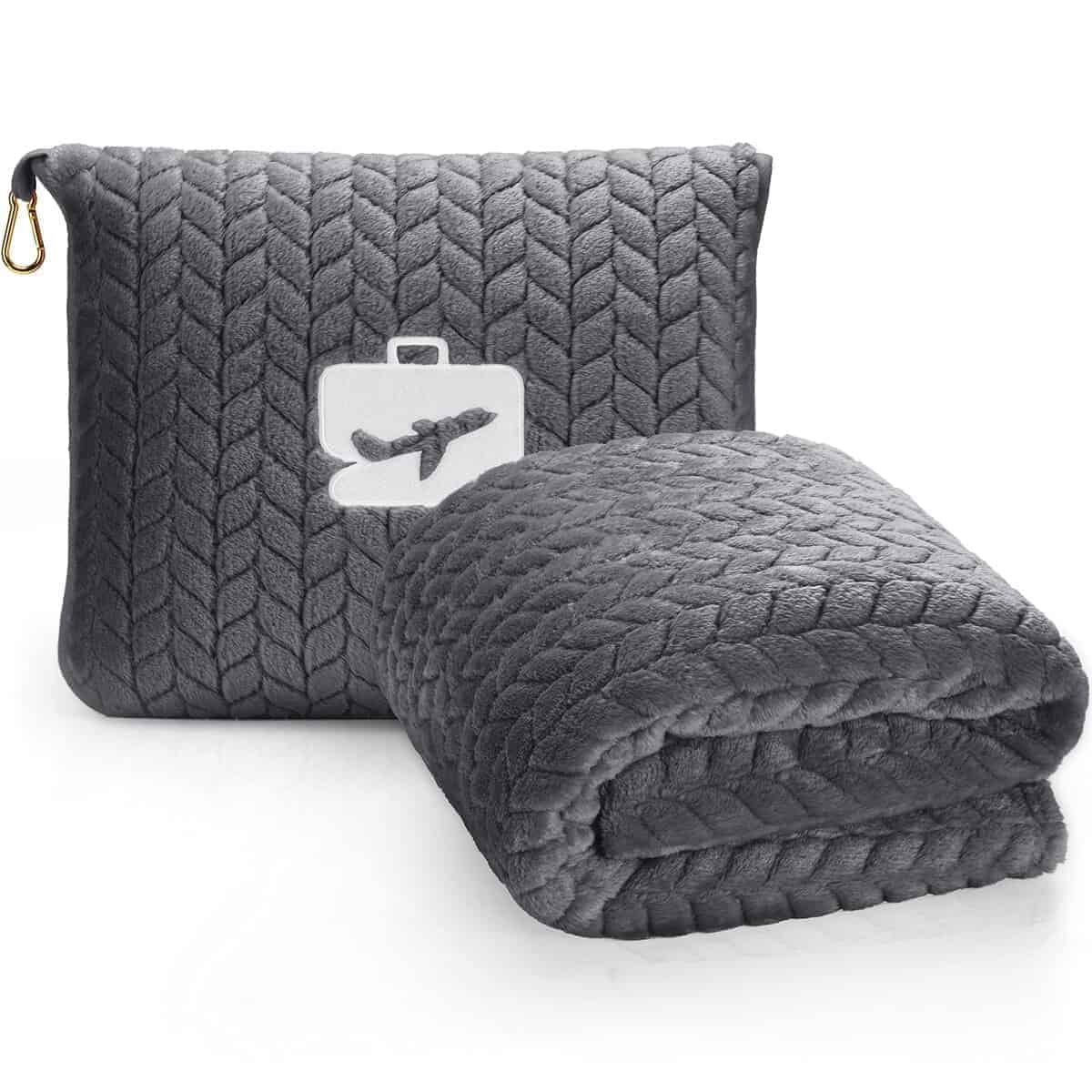 Manta Almohada de Viaje Premium EverSnug - Suave Manta de
