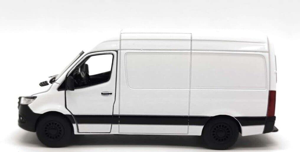 KiNSMART 2019 Mercedes-Benz Sprinter Cargo Van Blanco 1:48 - Imagen 3