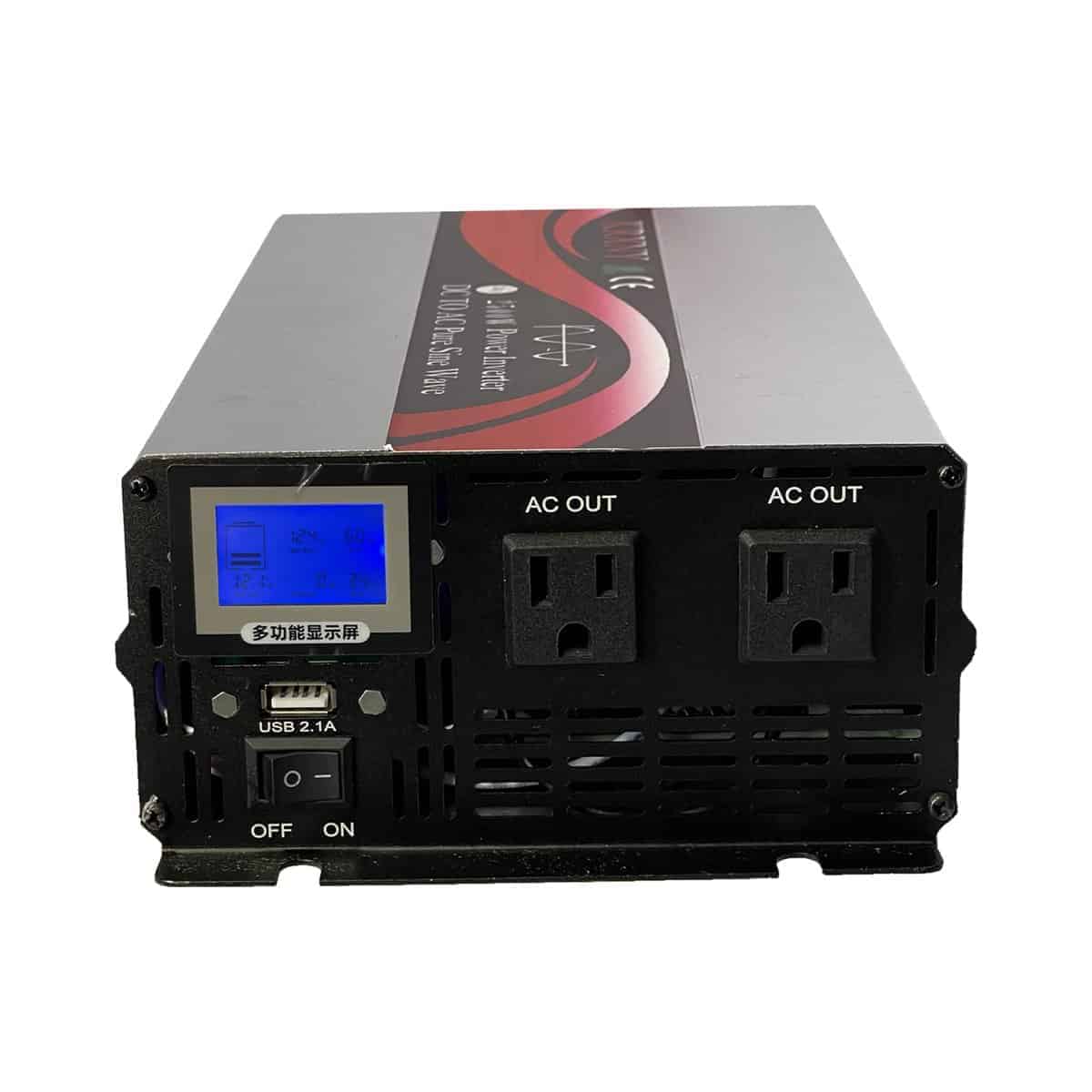 Inversor de Corriente de Coche KRXNY 2500W Onda Sinusoidal - Imagen 5