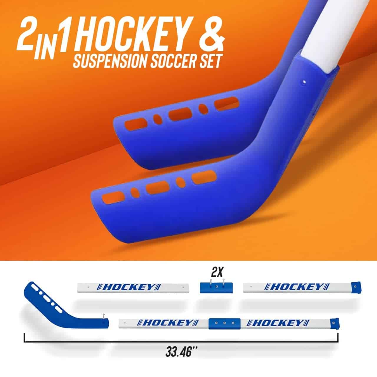 Set de Fútbol Hockey de Aire - Juego de 7 en 1 con Pelota - Imagen 5