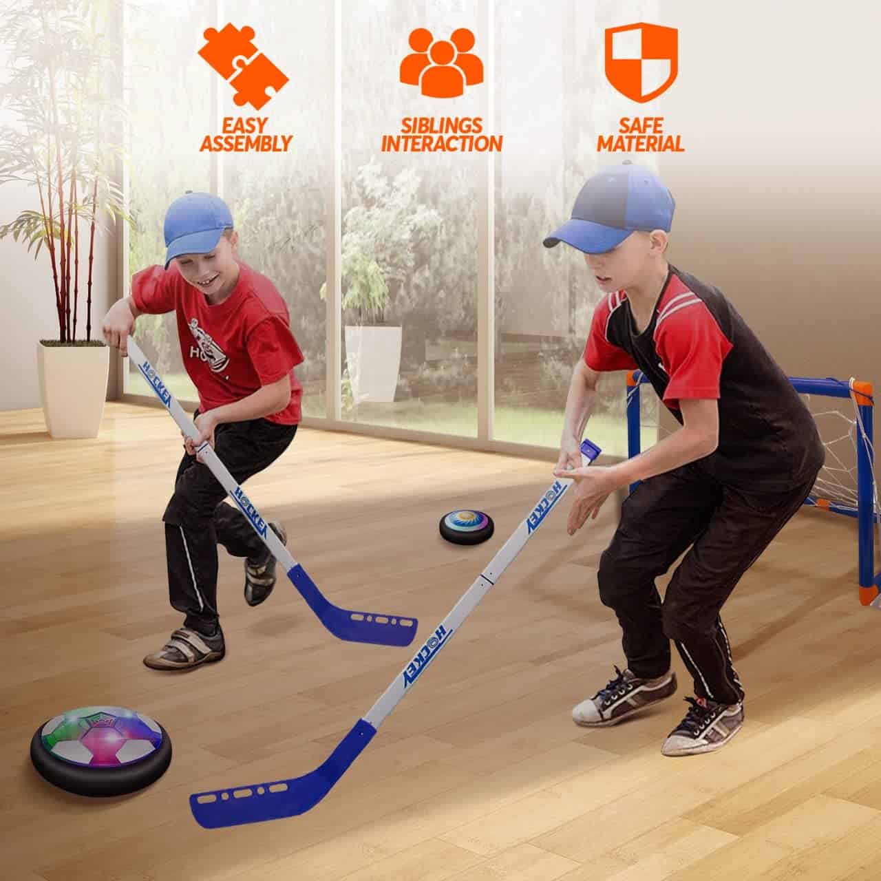 Set de Fútbol Hockey de Aire - Juego de 7 en 1 con Pelota - Imagen 10