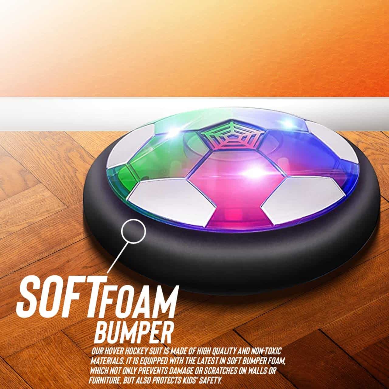 Set de Fútbol Hockey de Aire - Juego de 7 en 1 con Pelota - Imagen 6