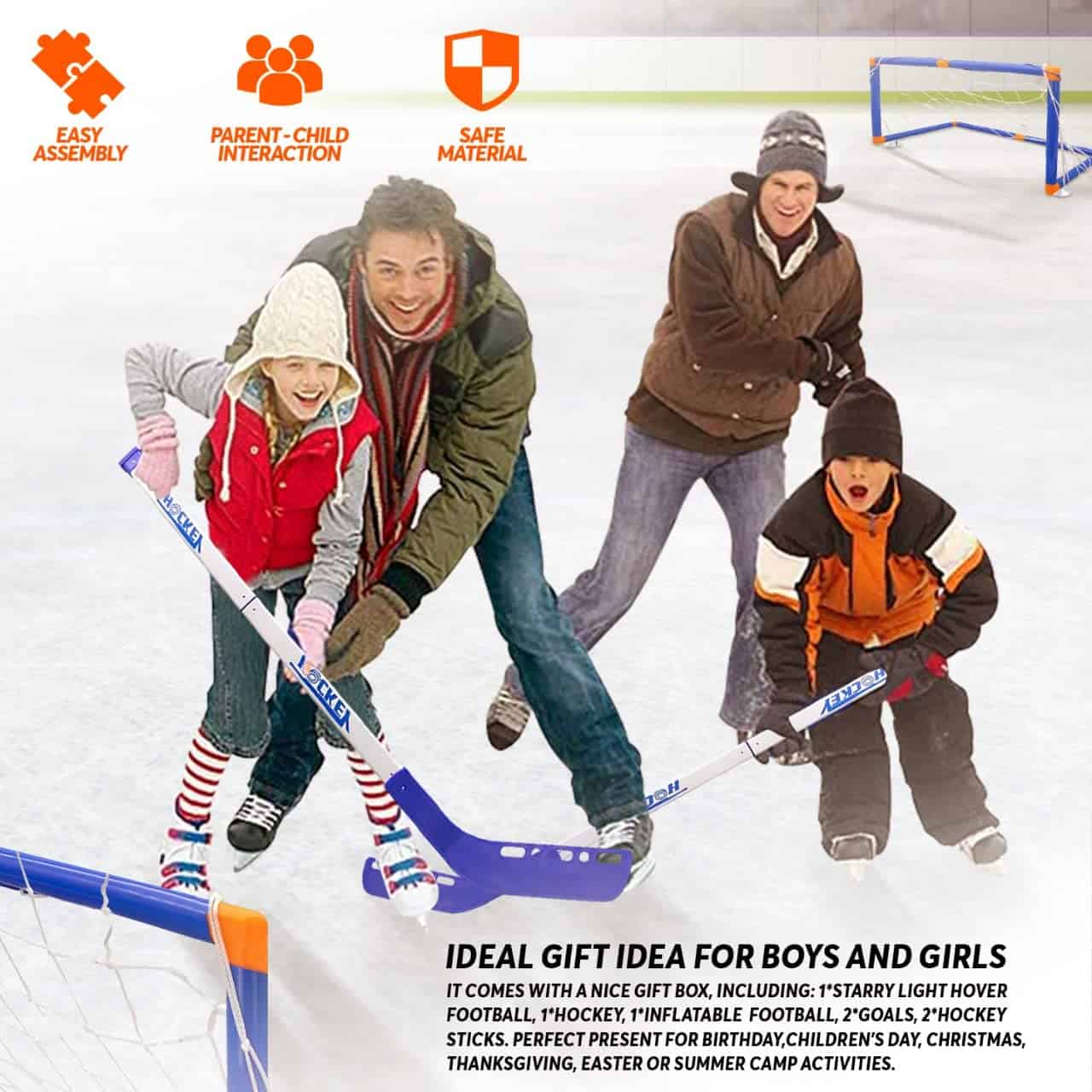 Set de Fútbol Hockey de Aire - Juego de 7 en 1 con Pelota - Imagen 8