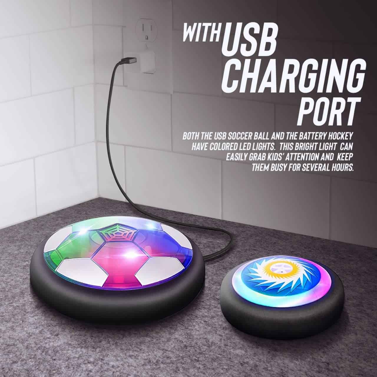 Set de Fútbol Hockey de Aire - Juego de 7 en 1 con Pelota - Imagen 9