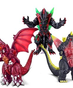 JAYKENIXO 3pcs Figuras de Dragones Monstruos - 15" & 12" De