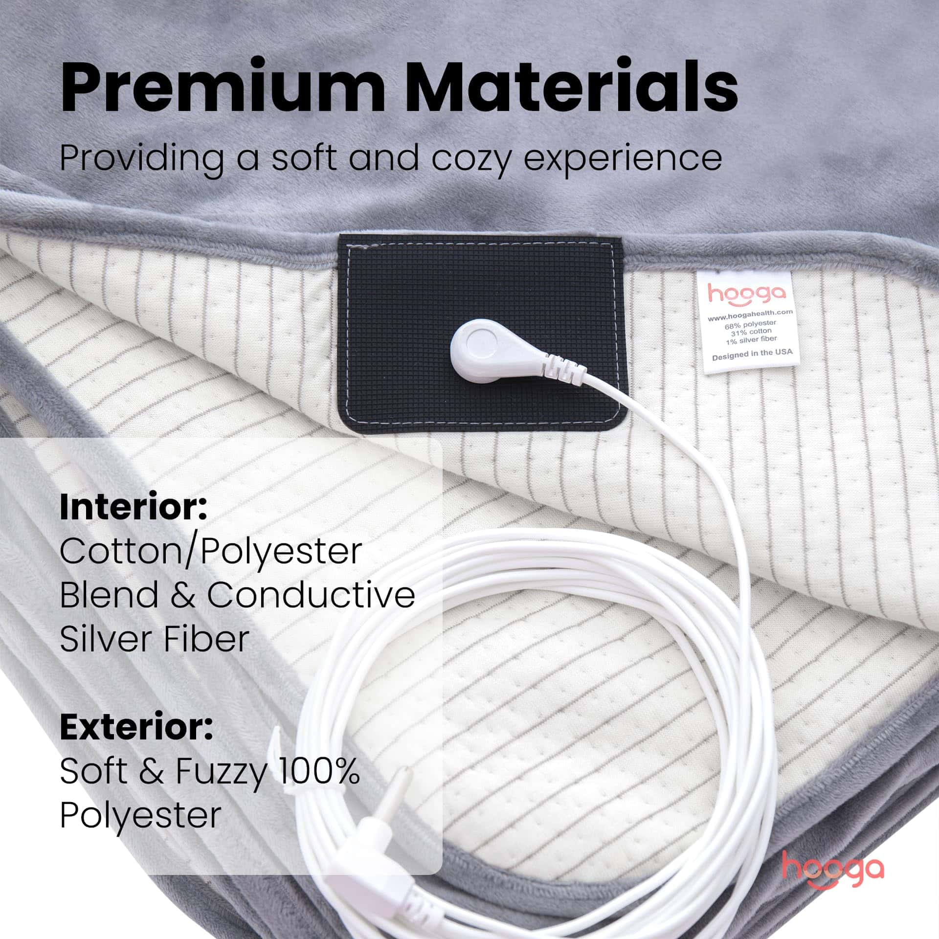 Manta de Puesta a Tierra Hooga para Mejorar el Sueño, - Imagen 3