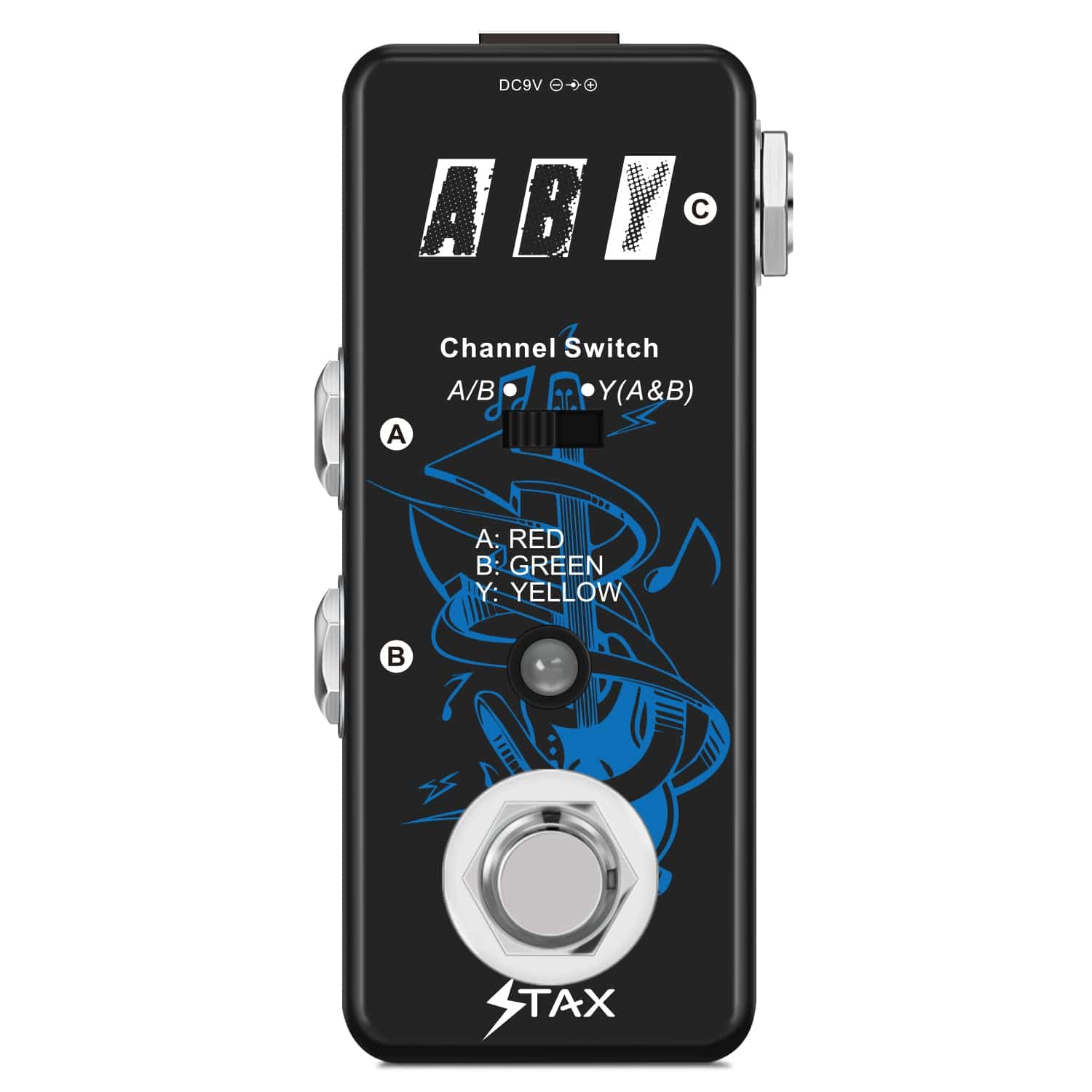 Stax ABY Pedal Selector de Canal de Audio para Guitarra con