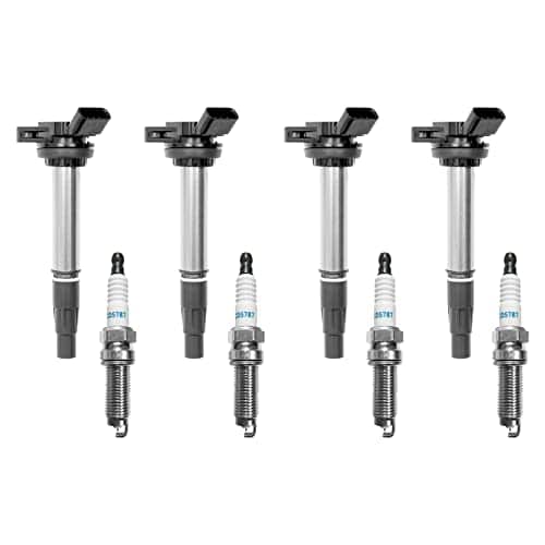 Conjunto de 4 Bobinas de Encendido y Bujías compatibles con