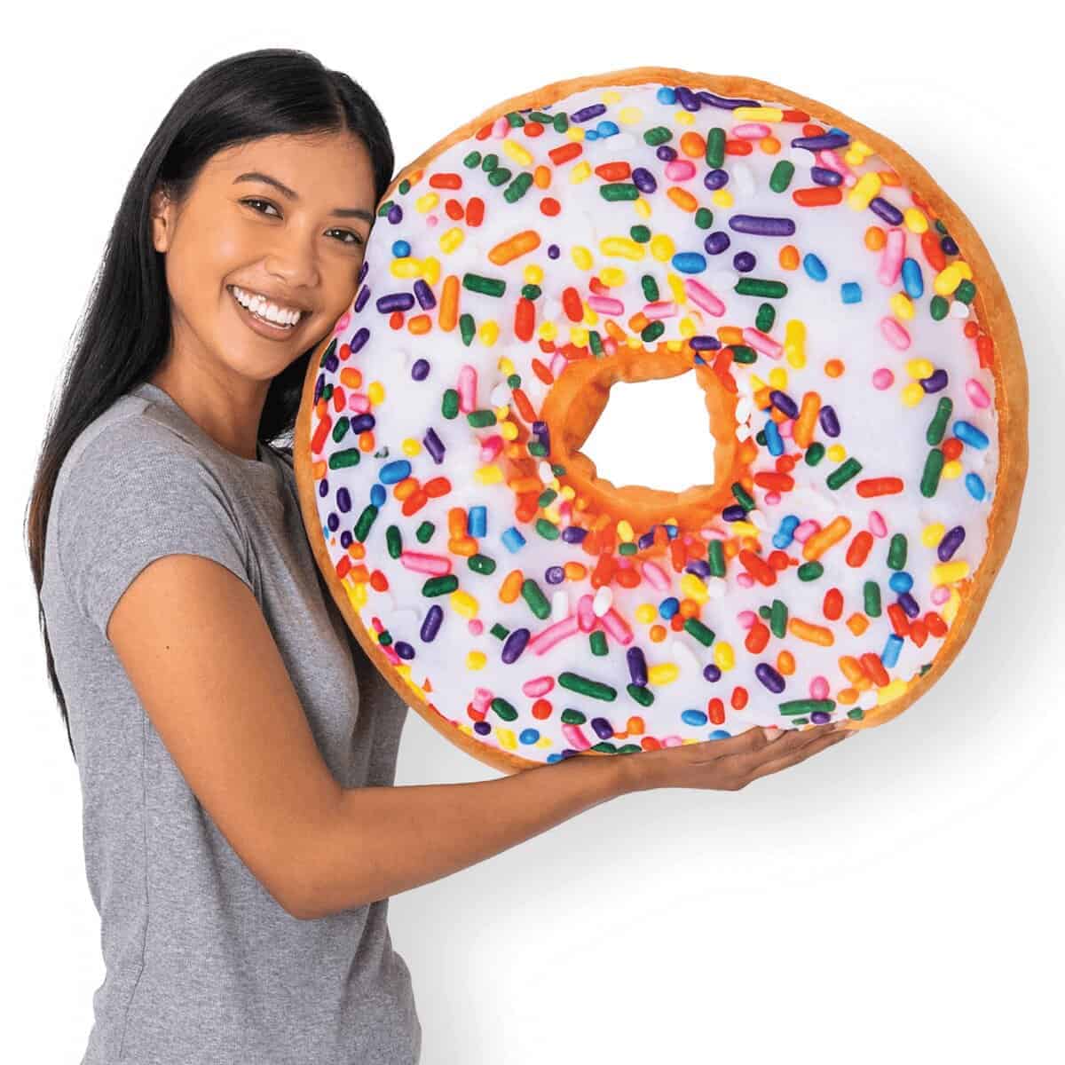 Almohada de Lanzamiento de Donut de Relleno 3D de 22" de