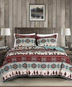 Juego de Colcha Chezmoi Collection Dune 3 Piezas Estilo