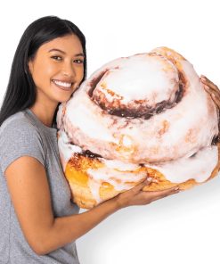 Almohada de Peluche con Forma de Bollo de Canela 3D 22" -