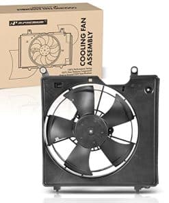 Ensamblaje de ventilador de condensador de aire a izquierda