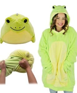 Manta con capucha wearable Plushible de manga larga