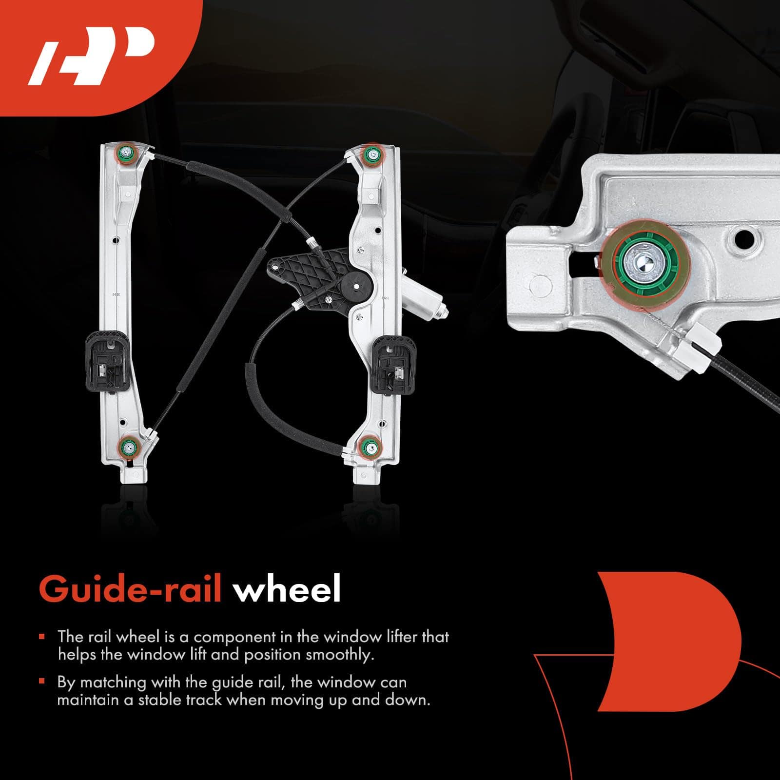Regulador de ventana eléctrico A-Premium con motor - Imagen 7