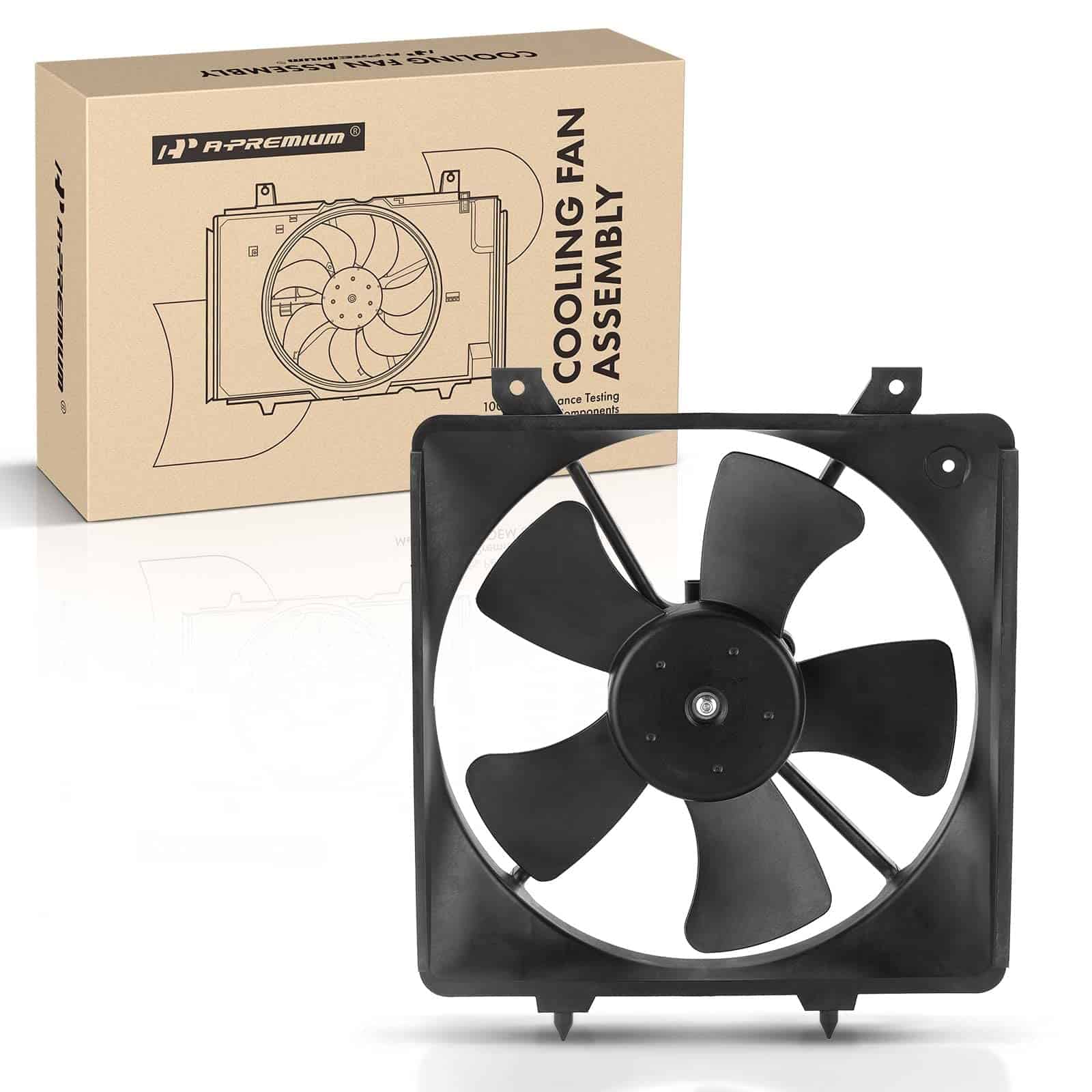 Ensamble de Ventilador de Radiador de Motor A-Premium