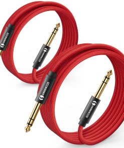 Cable TRS ANNNWZZD, Cable de Guitarra 1/4 6.35mm Jack