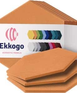 Paneles Acústicos Ekkogo 12-Pack Paneles -Naranja