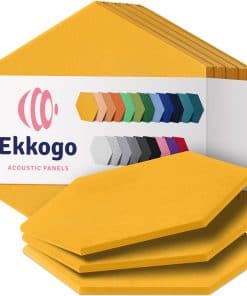 Paneles Acústicos Ekkogo Paquete de 12 Paneles -Amarillo Ata