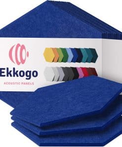 Paneles Acústicos Ekkogo Paquete de 12 Paneles -Azul Almiran