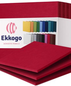 Paneles Acústicos Ekkogo Paquete de 12 Paneles -Rojo Caramel