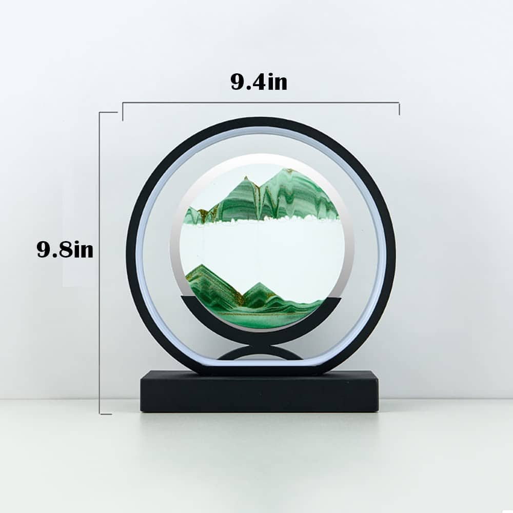 rysnwsu Cuadro de Arte de Arena en Movimiento Arenas en - Imagen 6