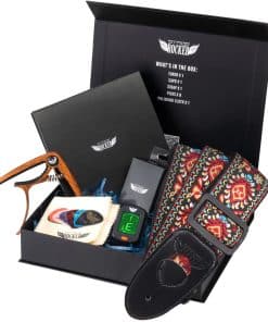 Caja de Regalo de Accesorios para Guitarra -Rojo